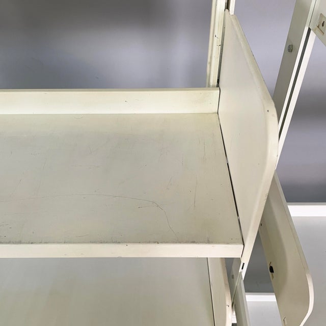 Italian Modern Modular White Congresso Bookcase attributed to Lips Vago, 1970s, Set of 3 For Sale - Image 9 of 18