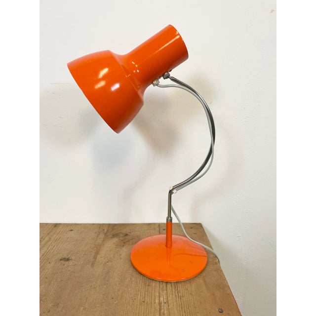 Mid-Century Modern Orange Table Lamp by Josef Hurka for Napako, 1960s For Sale - Image 3 of 18