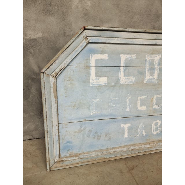 Antique Belgian Store Advertising Billboard, 1890s For Sale - Image 4 of 11