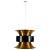 Danish Copper and Black Pendant Lamp, 1960s For Sale