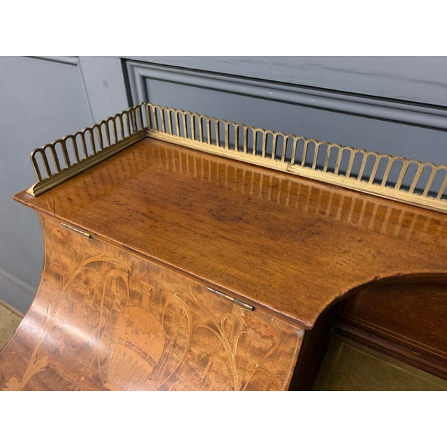 Brown Antique Writing Desk from Edwards and Roberts, 1900 For Sale - Image 8 of 18