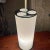 1970s 1970s White Cylinder Table Lamp Style of Kartell Italy For Sale - Image 5 of 13