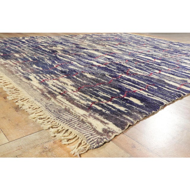 Berber Tribes of Morocco 2010s Large Authentic Berber Moroccan Rug - 10'00 X 12'00 For Sale - Image 4 of 10