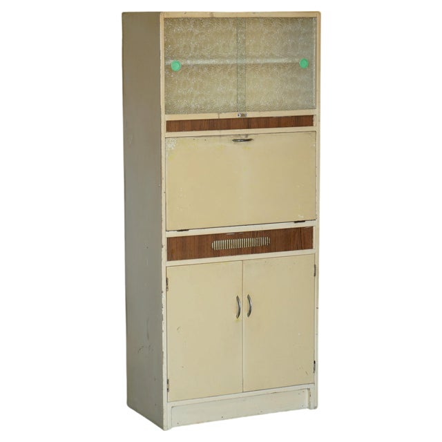 English Kitchen Haberdashery Cabinet, 1950s For Sale