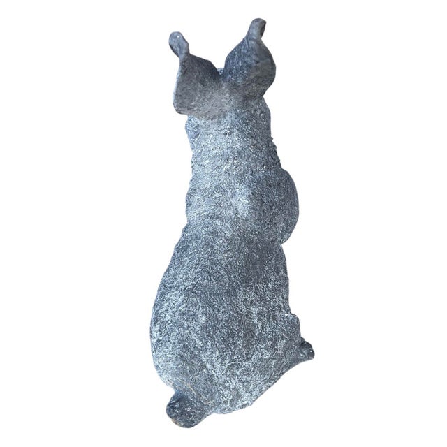 Add a touch of whimsical sophistication to your landscape or home with this beautifully weathered rabbit statuette....