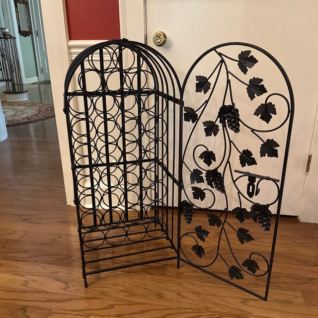 Late 20th Century Iron Wine Cage For Sale - Image 6 of 6