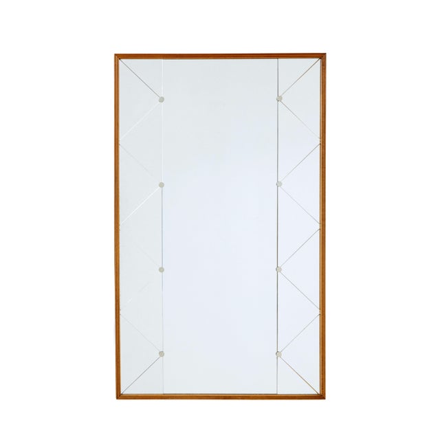 Glass Large Mid-Century Swedish Harlequin Mirror, 1960s For Sale - Image 7 of 7