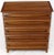 Mid-century modern thick solid walnut sculptural design panels high chest dresser. Made in the 1970s.