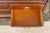 Brown Vintage Victorian Style Oak Barrister Bookcase With Leaded Glass For Sale - Image 8 of 15