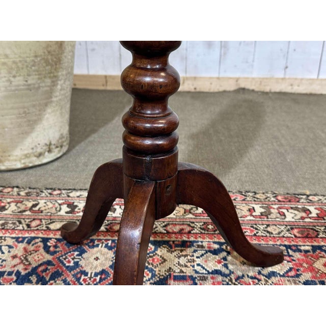 19th Century English Mahogany Side Table For Sale - Image 9 of 11