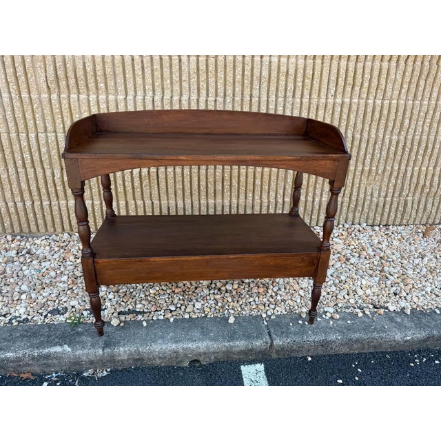Antique 19th Century Georgian Style 2 Tier Washstand Side Table Solid wood frame, 2 tier with a shelve to the base , Stood...