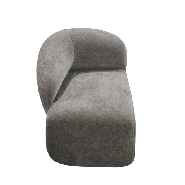 Set of 2 Right Arm and Left Arm Accent Chairs With Brass Base in Brown For Sale - Image 12 of 14