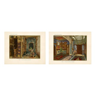 Henry dAllemagne, Interior Studies with Islamic Ornament and Architecture, 1900s, Print on Paper For Sale
