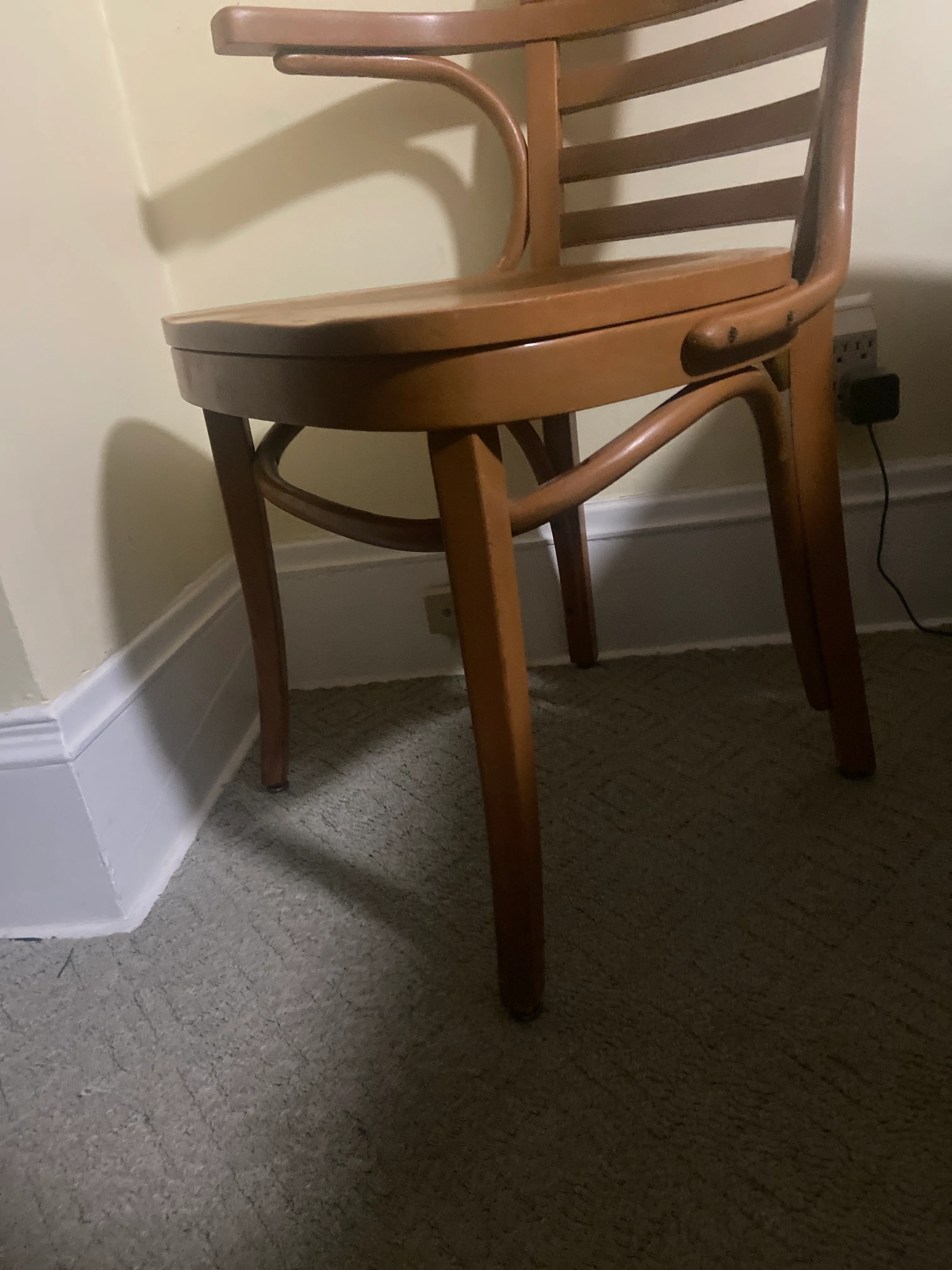 Mid 20th Century Zpm Radomsko for Thonet Bentwood Arm Chair | Chairish