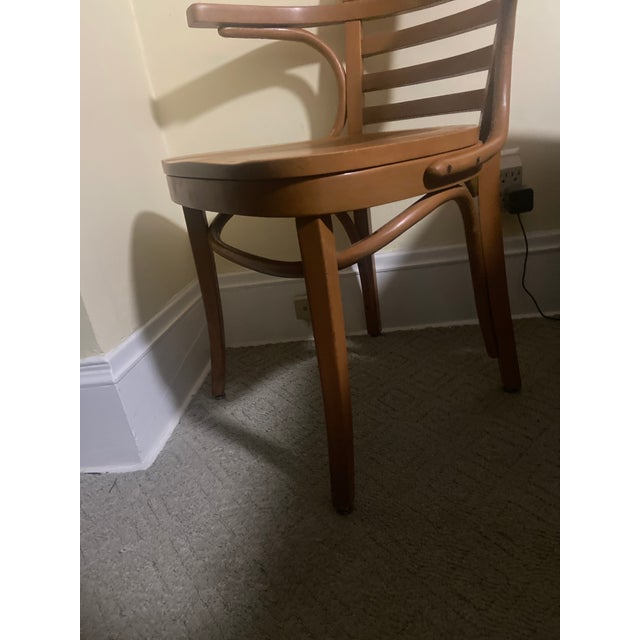 Mid 20th Century Zpm Radomsko for Thonet Bentwood Arm Chair