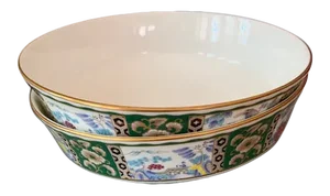Mikasa Satsuma Branch Coupe Soup Bowls - a Pair