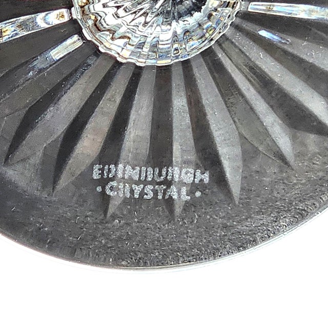 Edinburgh Crystal “Star of Edinburgh” Signed Cut-Glass Champagne Flute, 6.5" For Sale - Image 18 of 18