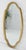 Mid Century Shield Shape Large 22x44 Oval Gold Gilt Leaf Wall Mirror MINT
