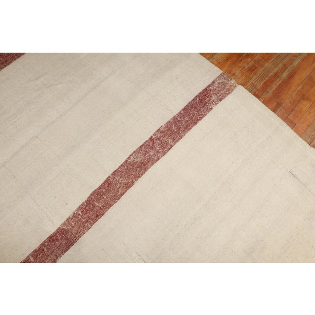 Vintage Square Room Size Turkish Kilim For Sale - Image 11 of 18