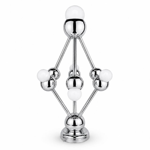 1960’s Atomic Space Age Era Atomium Chrome Table Lamp For Sale