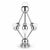 1960’s Atomic Space Age Era Atomium Chrome Table Lamp For Sale