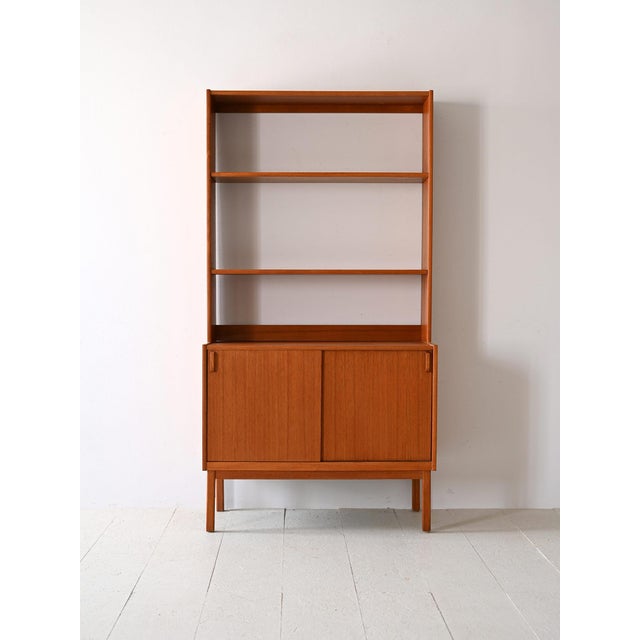 Scandinavian Bookcase with Storage Compartment, 1960s For Sale - Image 12 of 12