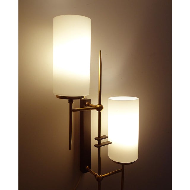 Large Mid-Century Sconces from Lunel, 1960s, Set of 2 For Sale - Image 17 of 18