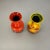 German Yellow-Red Fat Lava Pottery Vases from Jasba, 1970s, Set of 2 For Sale - Image 12 of 18