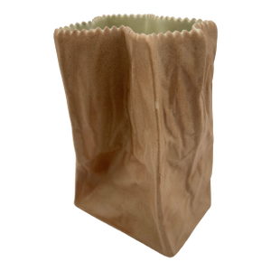 1970s Tapio Wirkkala "Paper Bag" Porcelain Vase for Rosenthal