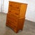1930s to 1950s Transitional Solid Maple Tall Chest of Drawers With Hand Carved Pulls For Sale - Image 4 of 18