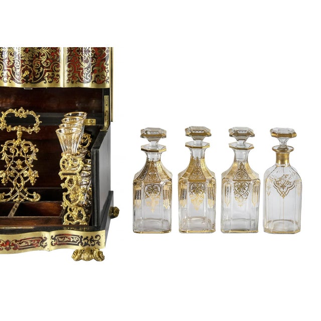 19th Century Napoleon III Liqueur Box, France, Set of 21 For Sale - Image 9 of 12