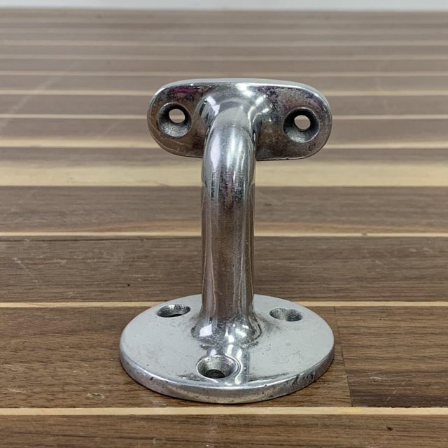 Late 20th Century Aluminum Handrail Bracket | Chairish