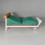 Italian chaise longue Juan by Marco Panini for Memphis, 1987 Chaise longue model Juan in wood and suede. The frame is made...