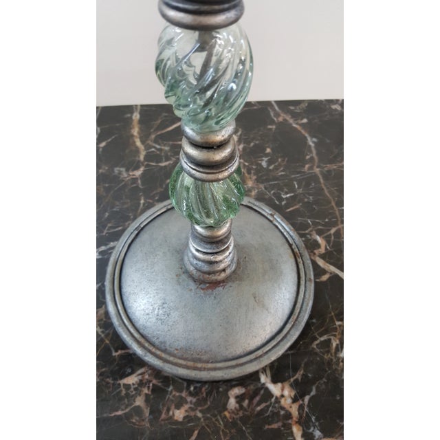Modern Sarreid Metal and Crystal Candelabra For Sale - Image 9 of 10