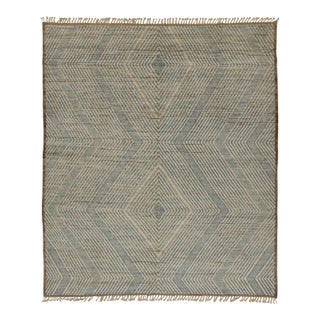 Rug & Kilim’s Modern Rug with Beige-brown Geometric Patterns - 8x10 For Sale