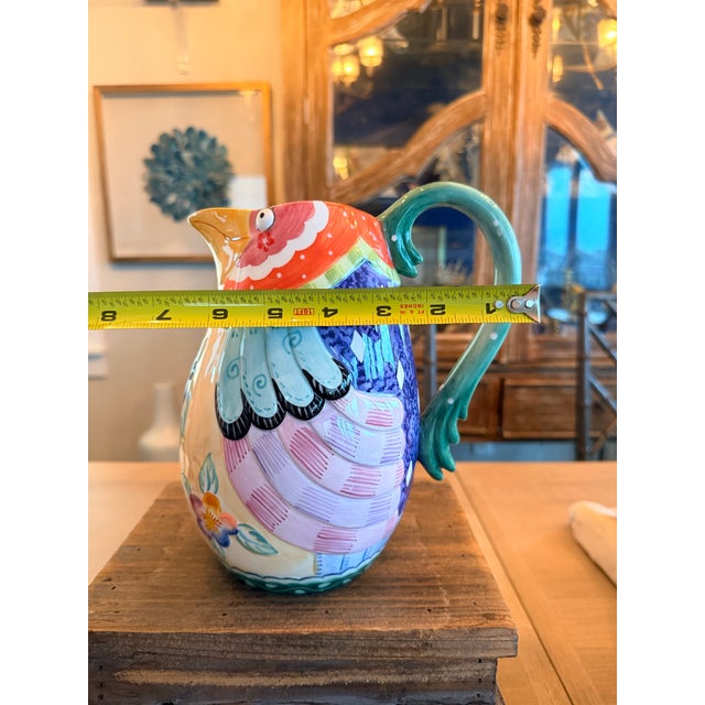 1990s Fitz and Floyd Gypsy Chicks Whimsical Pitcher For Sale In Jacksonville, FL - Image 6 of 10