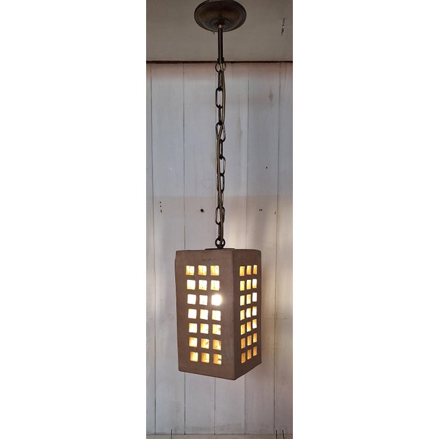 Metal German Ceramic Ceiling Lamp, 1970s For Sale - Image 7 of 7