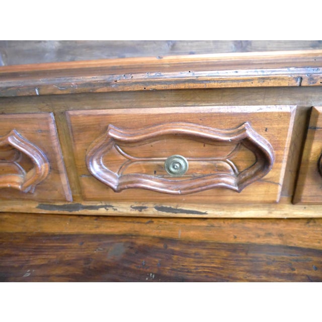 Brown Antique Piedmontese Plate Rack Credenza, 19th Century For Sale - Image 8 of 16