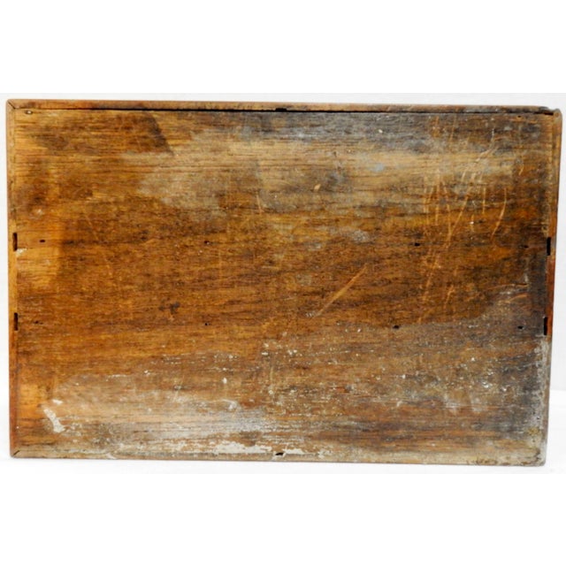19th Century Walnut, Cherry and Oak Letter Box For Sale - Image 10 of 11