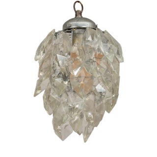 Glass Pendant Light For Sale