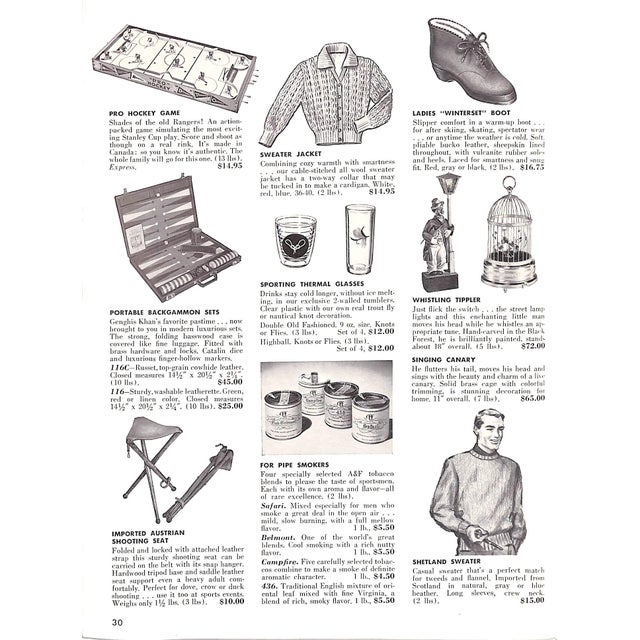 Paper Abercrombie & Fitch Christmas Trail 1957 Catalog For Sale - Image 7 of 13