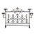 Large French Wrought Iron Chateau Landier Fireplace Screen, 1890s For Sale
