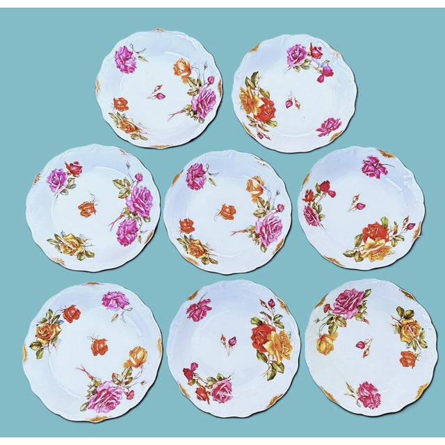 Antique Limoges Porcelain Bowls, 1890 - Set of 8 For Sale - Image 14 of 14