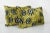 Yellow Silk Ikat Velvet Pillow Cover - a Pair For Sale - Image 4 of 4