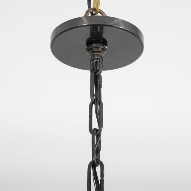 Green Vintage railroad switch light pendant For Sale - Image 8 of 10