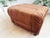 Mid-Century Saddle Ottoman in Teak and Caramel Velour on Castors from G-Plan, 1980s For Sale - Image 6 of 14