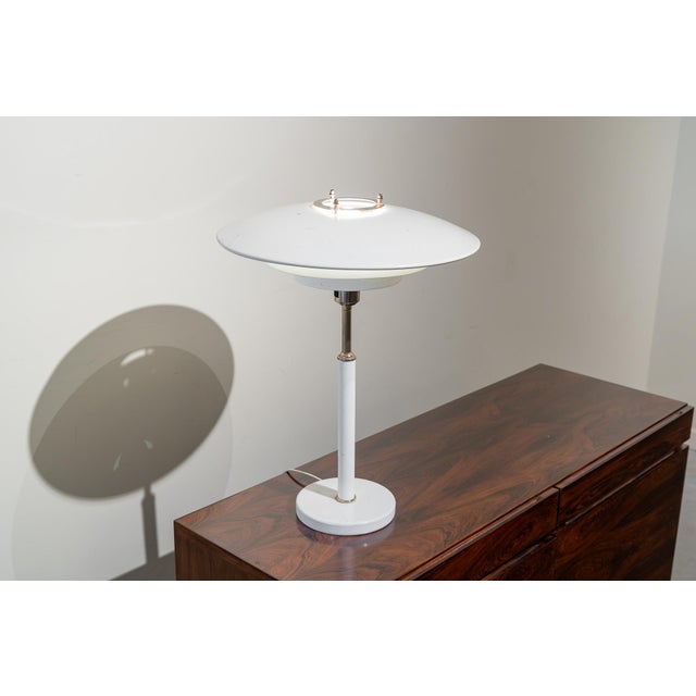 Mid-Century Danish Metal Table Lamp, 1960s For Sale - Image 11 of 12