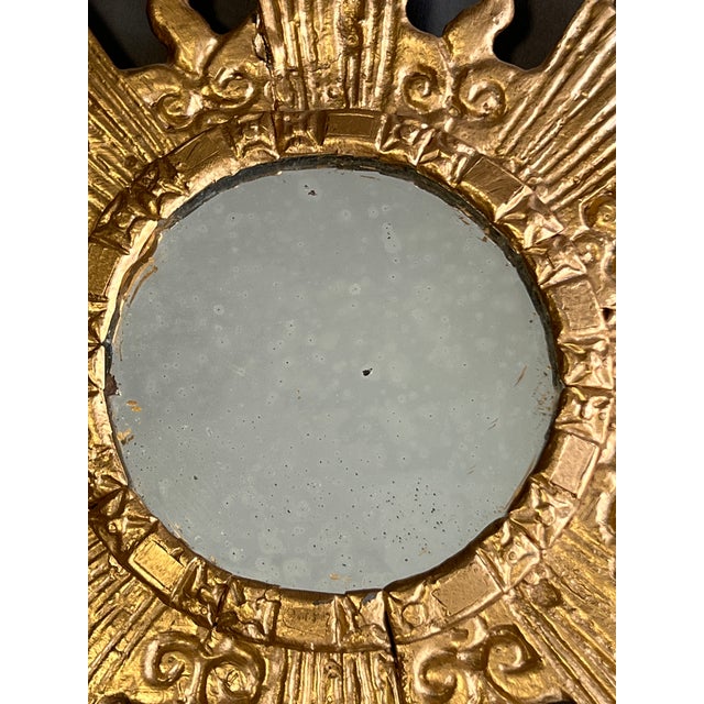 sun mirror made of lead, circa 1960. made by irena jaworska, unsigned, diameter measures 49 cm. This piece is attributed...