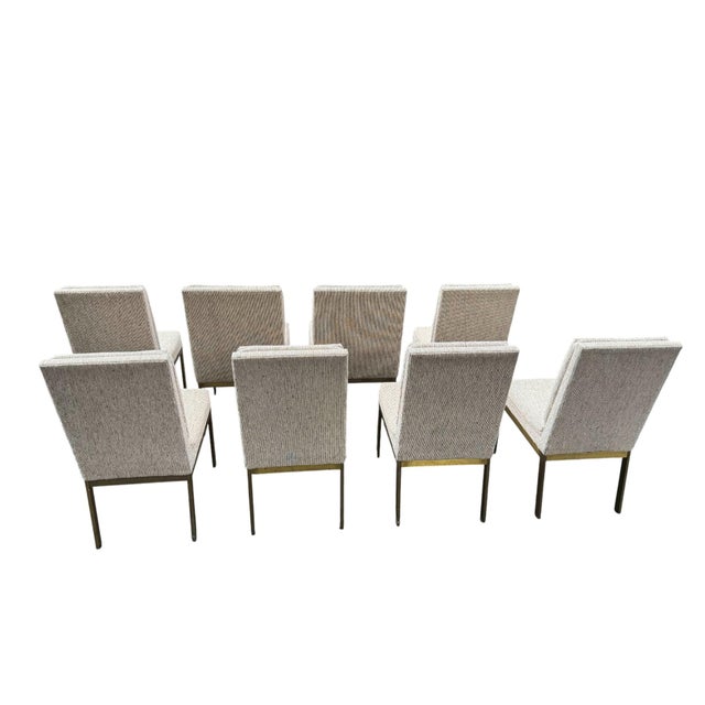 Late 20th Century Late 20th Century Milo Baughman for Design Institute America Dining Chairs - Set of 8 For Sale - Image 5 of 11
