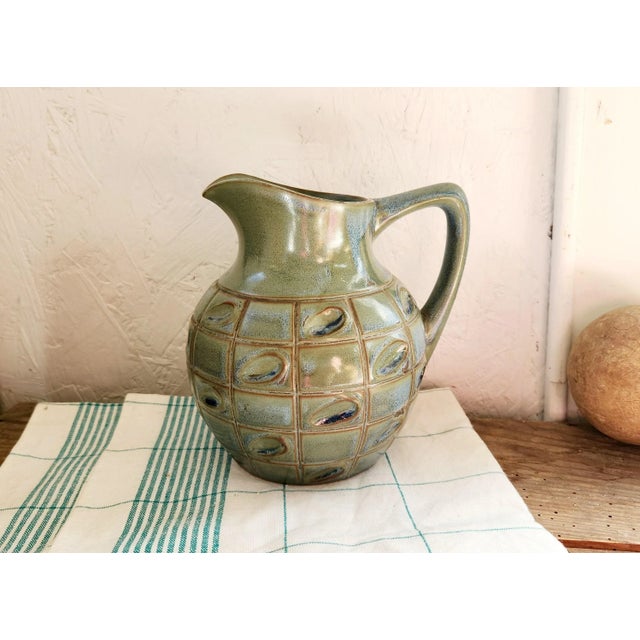 Vintage French No 408 Ceramic Pitcher by Denbac, 1930s For Sale - Image 11 of 11